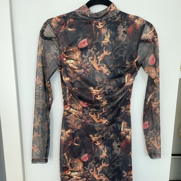 Long Sleeve Sheer Dress - Picture 2 of 5